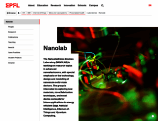 nanolab.epfl.ch screenshot
