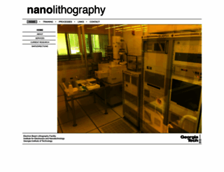 nanolithography.gatech.edu screenshot