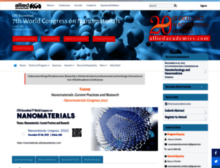 nanomaterials.alliedacademies.com screenshot