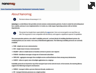 nanomsg.org screenshot