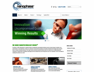 nanophase.com screenshot