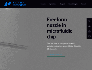 nanoscribe.com screenshot