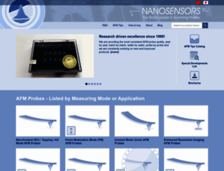 nanosensors.com screenshot