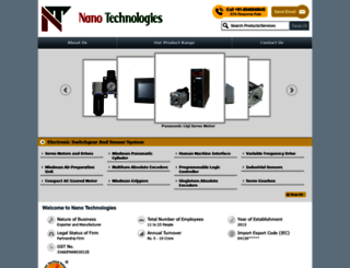nanotechnologies.co.in screenshot