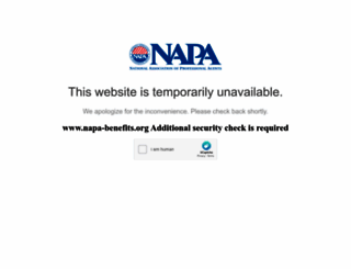 napa-benefits.org screenshot