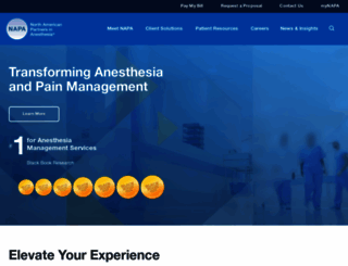 napaanesthesia.com screenshot