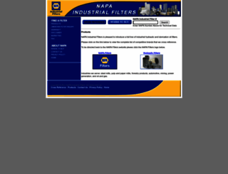 napaindustrialfilters.com screenshot