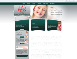 napavalleypediatrics.com screenshot