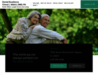 naplesdentalexcellence.com screenshot
