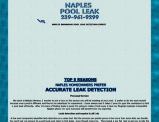 naplespoolleak.com screenshot