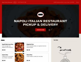 napoliitalianrestaurantmenu.com screenshot
