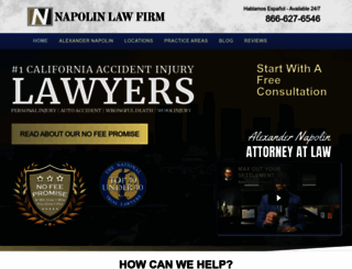 napolinlaw.com screenshot