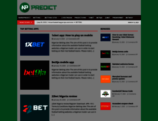 narapredict.com screenshot