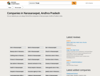 narasaraopet.listcompanies.in screenshot