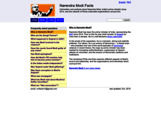 narendramodifacts.com screenshot