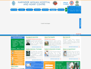 narindermohanhospital.net screenshot