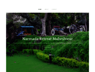 narmadaretreatmaheshwar.weebly.com screenshot