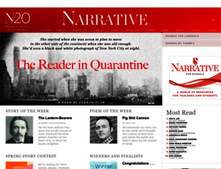 narrativemagazine.com screenshot
