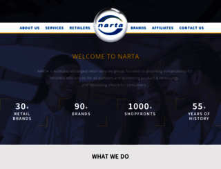narta.com.au screenshot