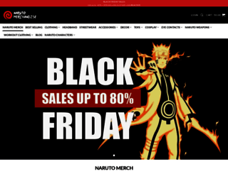 naruto-merchandise.store screenshot