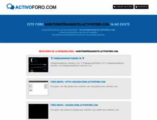 narutoimperianaruto.activoforo.com screenshot