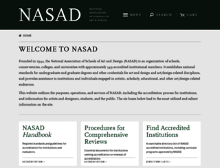 nasad.arts-accredit.org screenshot