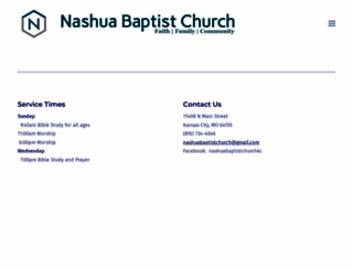 nashuabaptistchurch.com screenshot