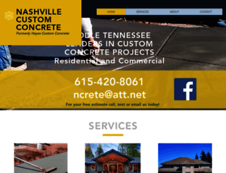 nashville-concrete.com screenshot