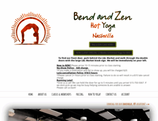 nashville.bendandzenhotyoga.com screenshot