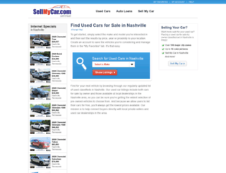 nashville.sellmycar.com screenshot