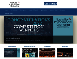 nashvillephilharmonic.org screenshot