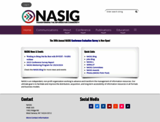 nasig.org screenshot