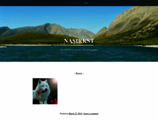 nasirkst.wordpress.com screenshot