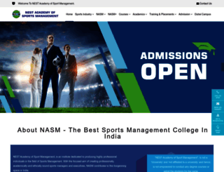 nasm.edu.in screenshot