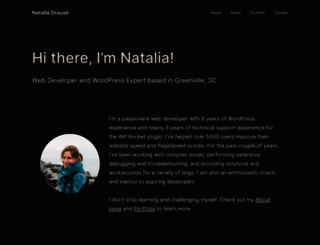 nataliadrause.com screenshot