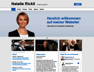 natalie-rickli.ch screenshot