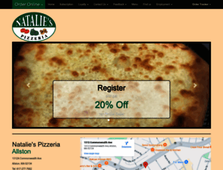 nataliespizza.com screenshot