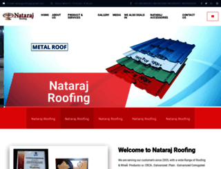 natarajroofing.com screenshot