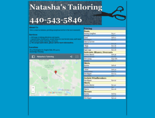 natashastailoring.com screenshot