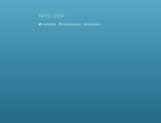 natecook.com screenshot