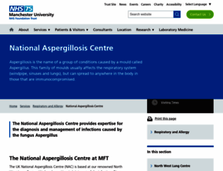 nationalaspergillosiscentre.org.uk screenshot