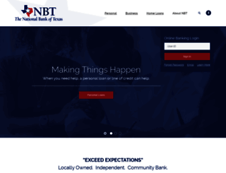 nationalbanktexas.com screenshot