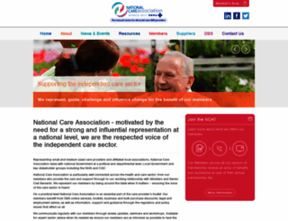 nationalcareassociation.org.uk screenshot