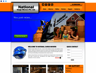nationalcargomovers.in screenshot