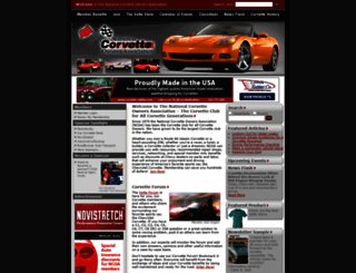 nationalcorvetteowners.com screenshot