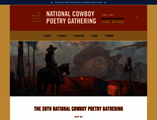 nationalcowboypoetrygathering.org screenshot