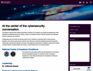 nationalcybersecurityinstitute.org screenshot