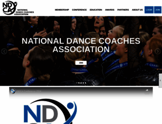 nationaldancecoaches.org screenshot