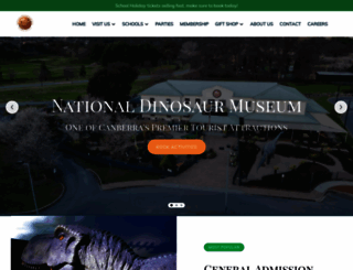 nationaldinosaurmuseum.com.au screenshot