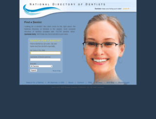 nationaldirectoryofdentists.com screenshot